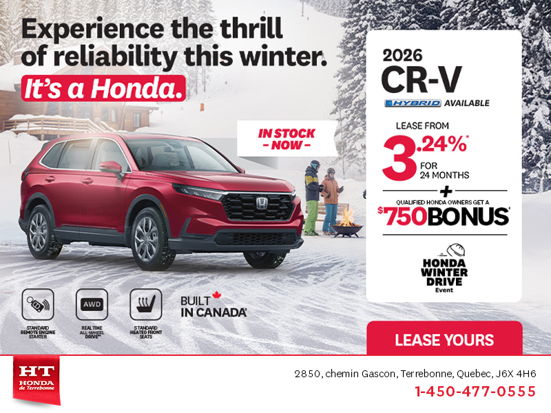 Get the 2026 Honda CR-V! 