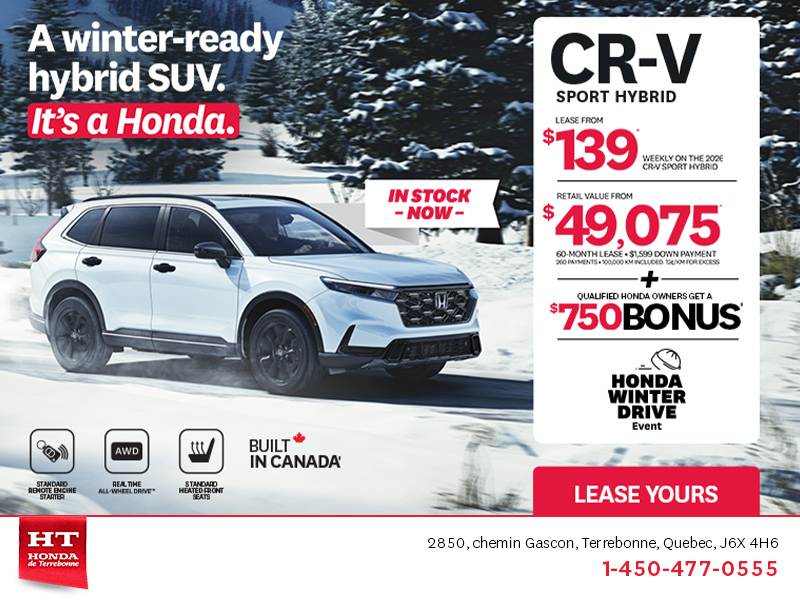 Get the 2026 Honda CR-V Hybrid!
