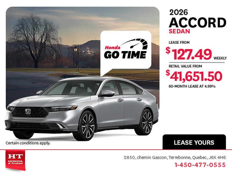 Get the 2026 Honda Accord!