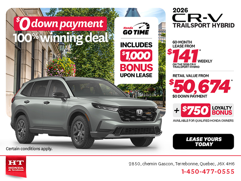 Get the 2026 Honda CR-V Hybrid!