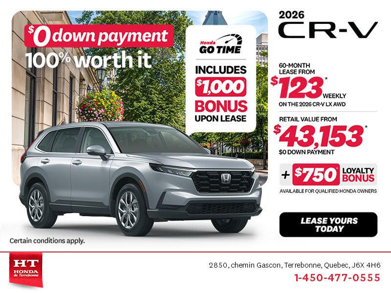 Get the 2026 Honda CR-V! 
