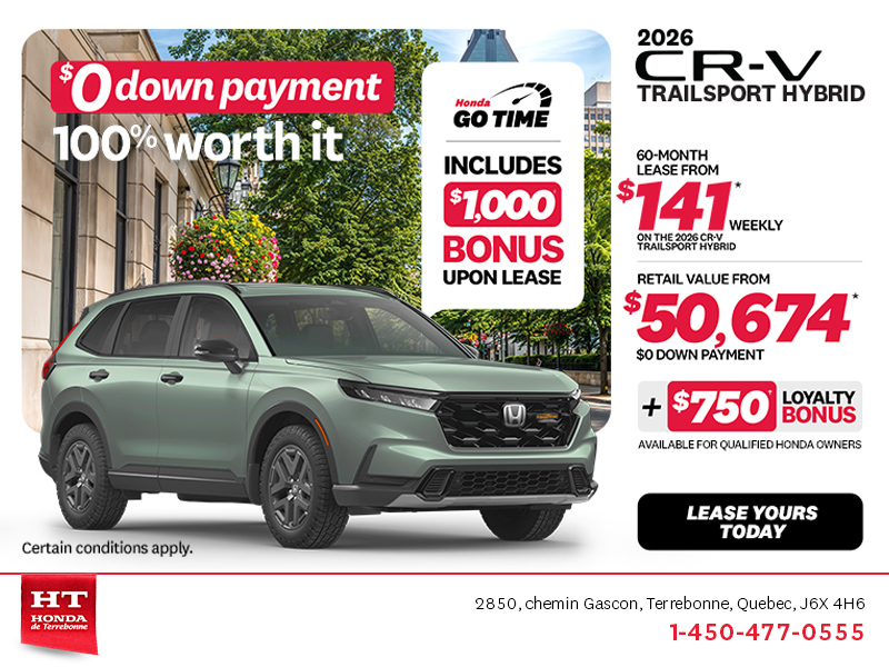 Get the 2026 Honda CR-V Hybrid!