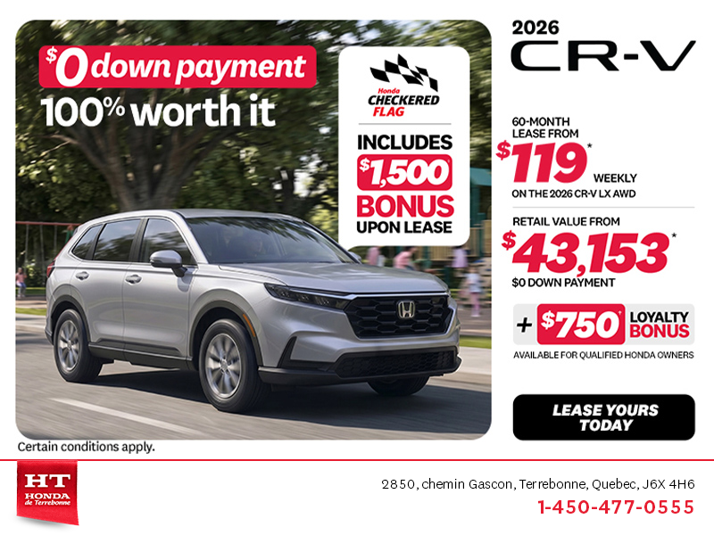 Get the 2026 Honda CR-V! 