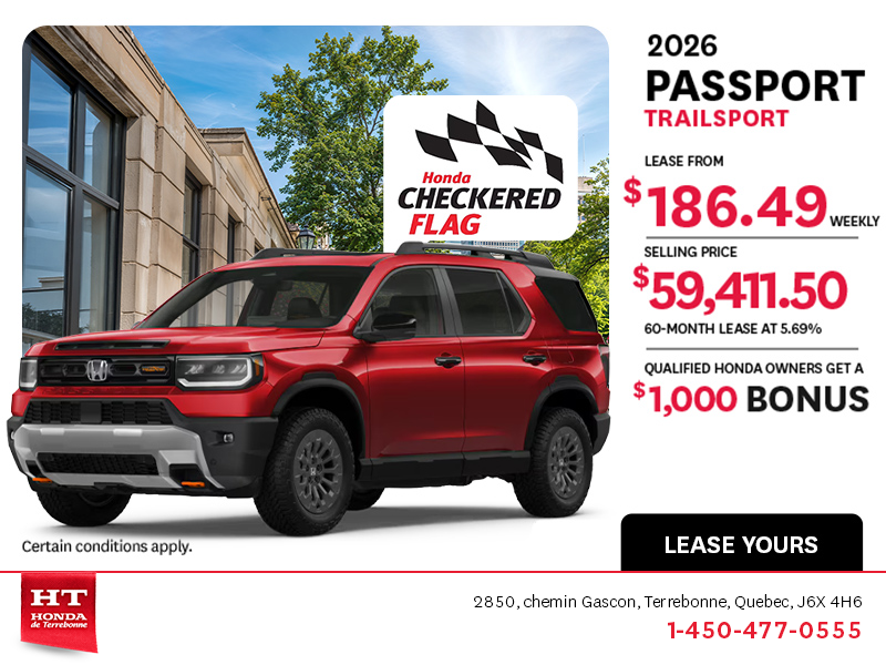 Get the 2026 Honda Passport! 
