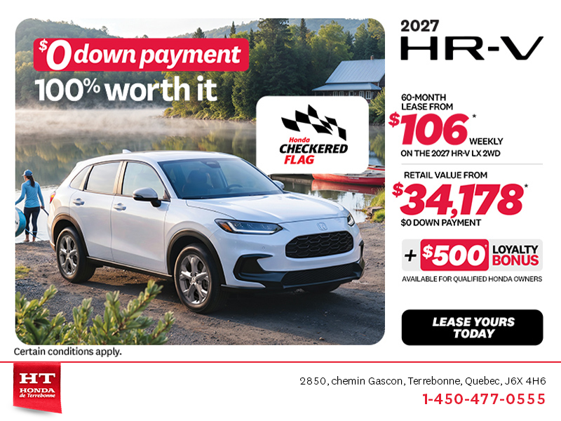 Get the 2027 Honda HR-V! 