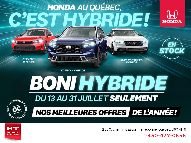 L'événement mensuel Honda !