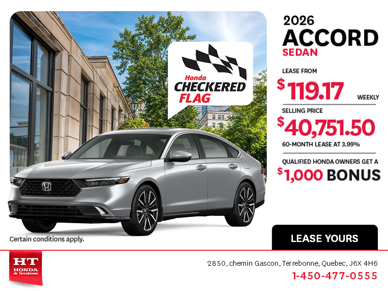 Get the 2026 Honda Accord!
