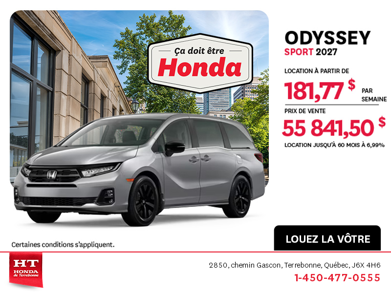 Honda Odyssey 2027