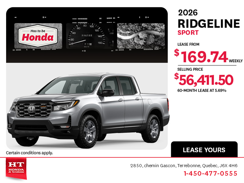 2026 Honda Ridgeline