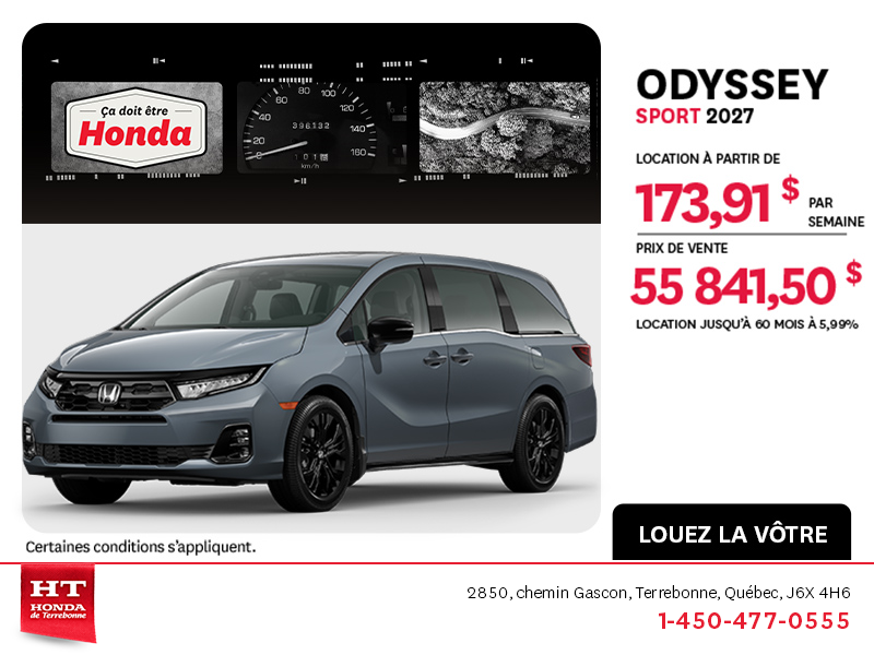 Honda Odyssey 2027