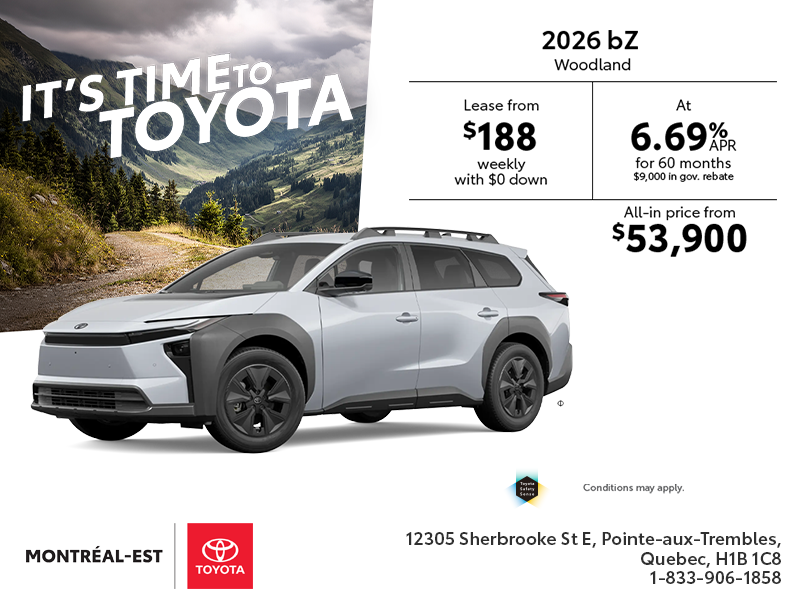 2026 Toyota bZ Woodland