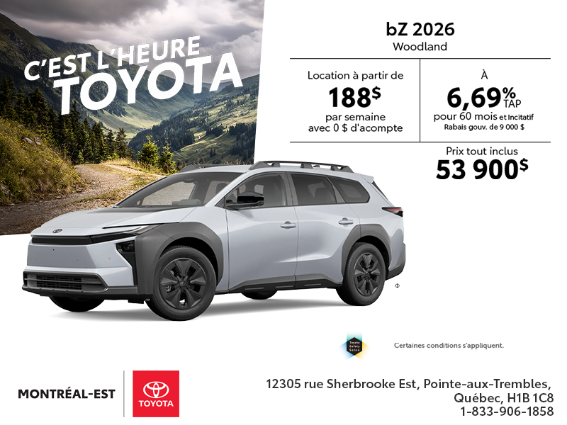 Toyota bZ Woodland 2026