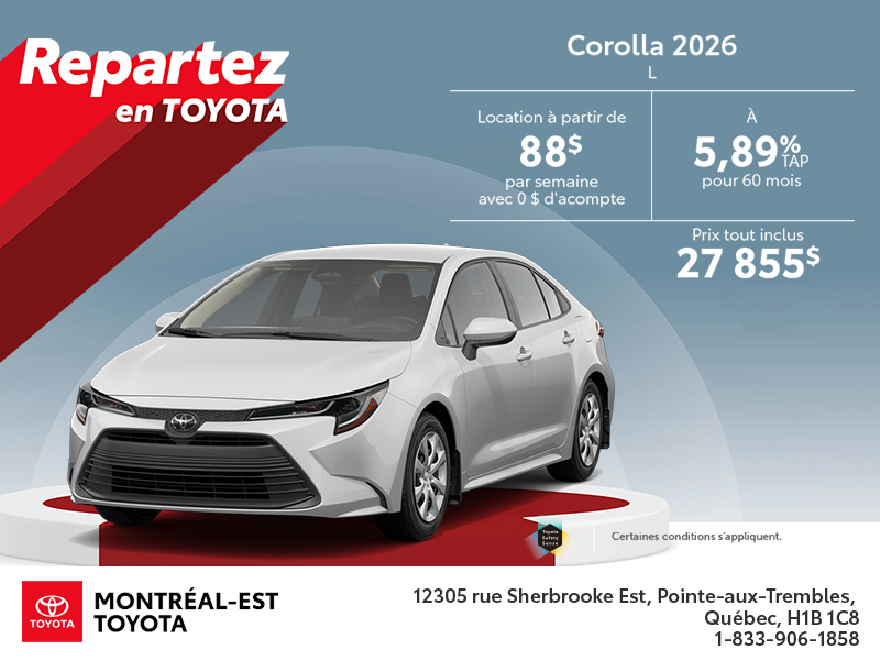 Toyota Corolla 2026