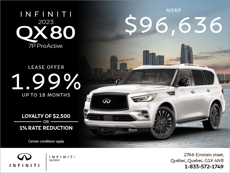 Get the 2023 INFINITI QX80!