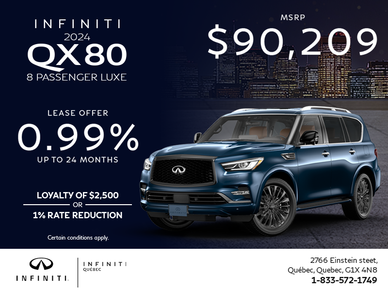 Get the 2024 INFINITI QX80!