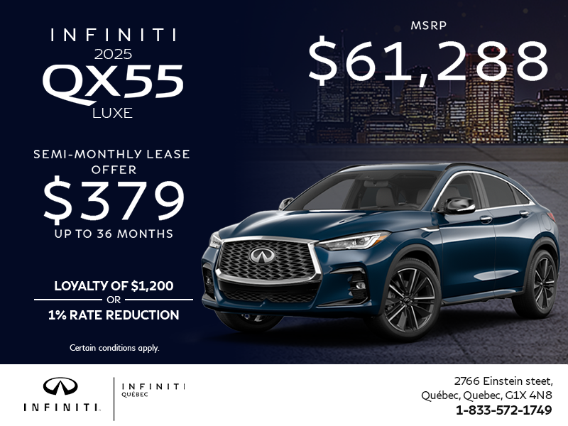 Get the 2025 INFINITI QX55!