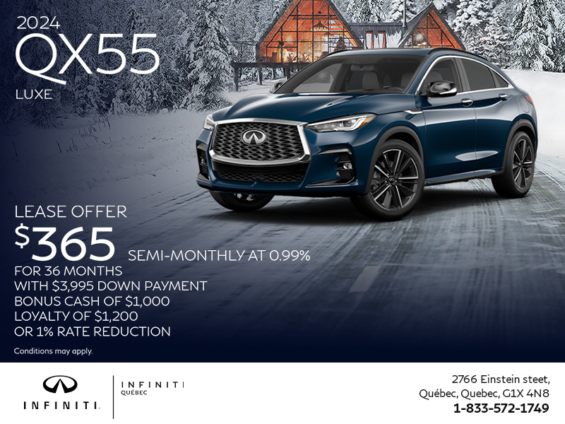 Get the 2024 INFINITI QX55!