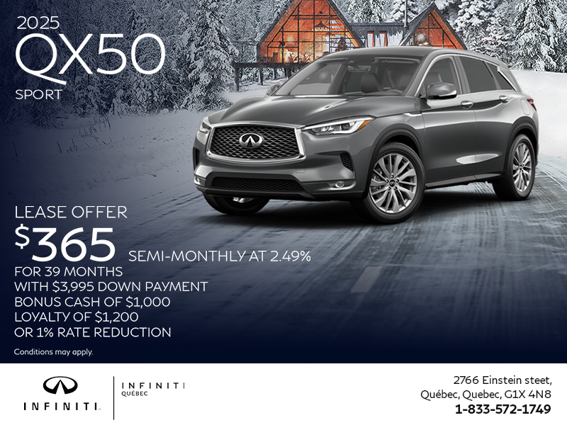 Get the 2025 INFINITI QX50!