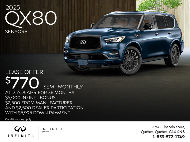 Get the 2025 INFINITI QX80!
