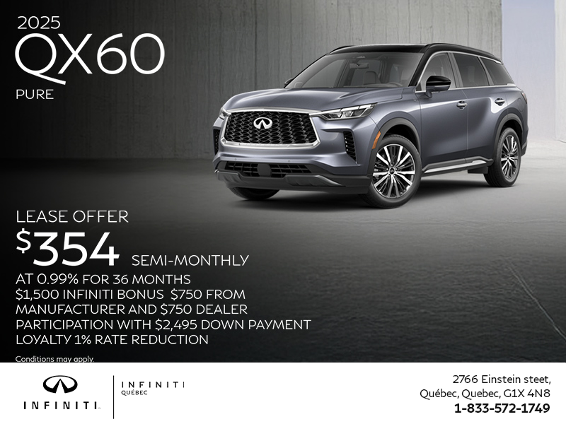 Get the 2025 INFINITI QX60!