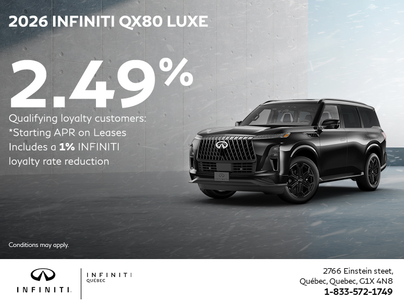 Get the 2026 INFINITI QX80!