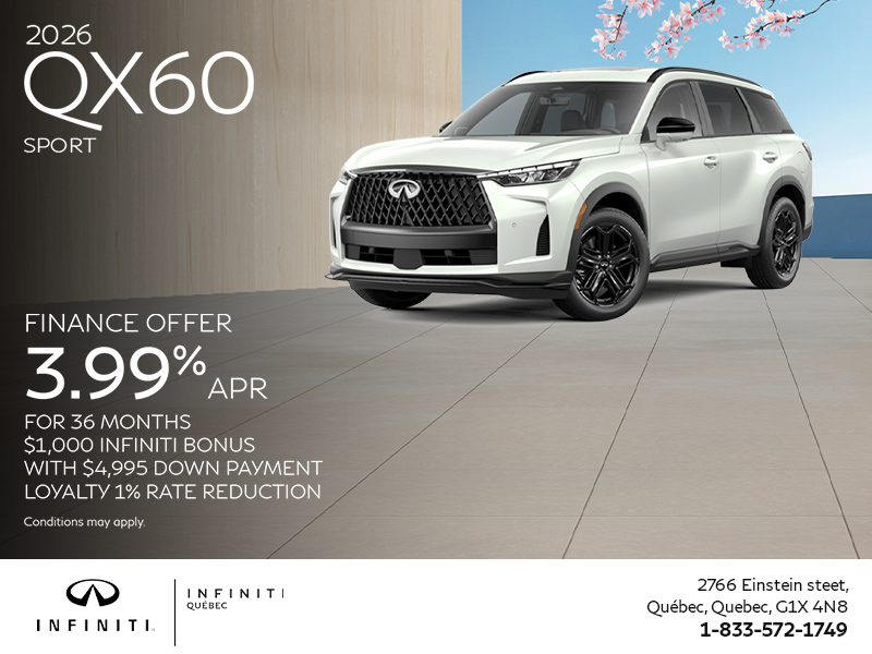 Get the 2026 INFINITI QX60!