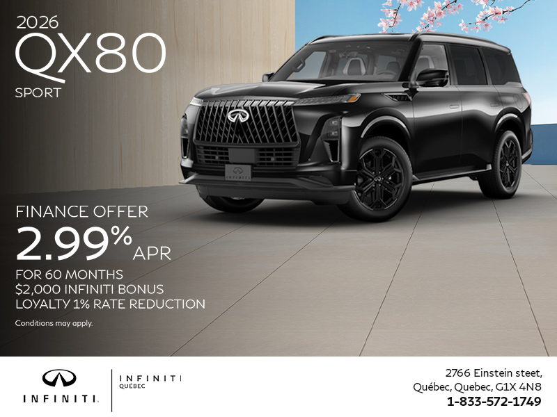 Get the 2026 INFINITI QX80!