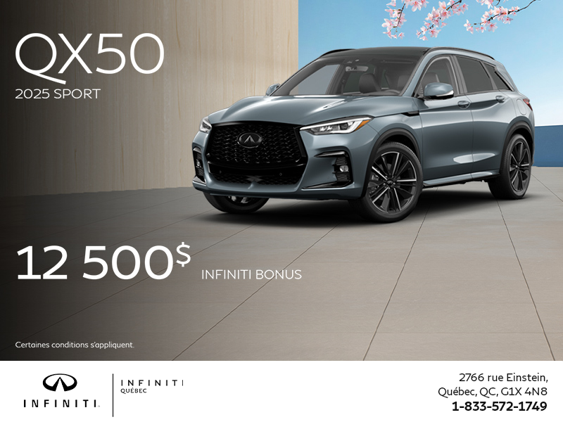 Procurez-vous la INFINITI QX50 2025 !