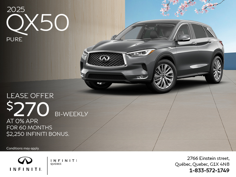 Get the 2025 INFINITI QX50!