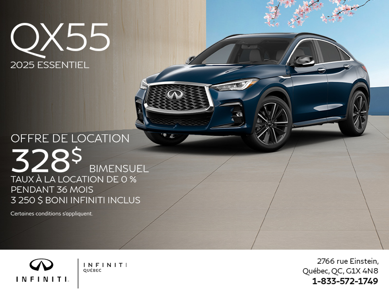 Procurez-vous le INFINITI QX55 2025!