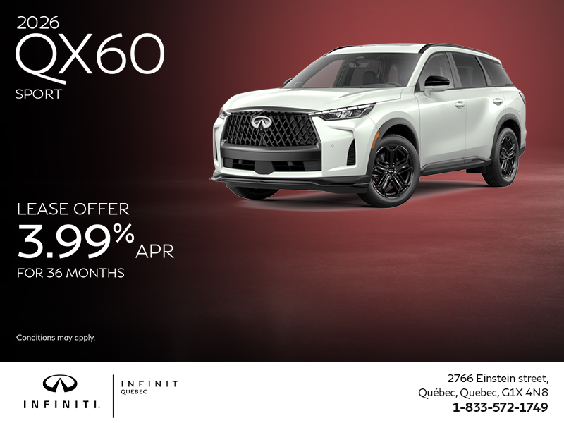Get the 2026 INFINITI QX60!