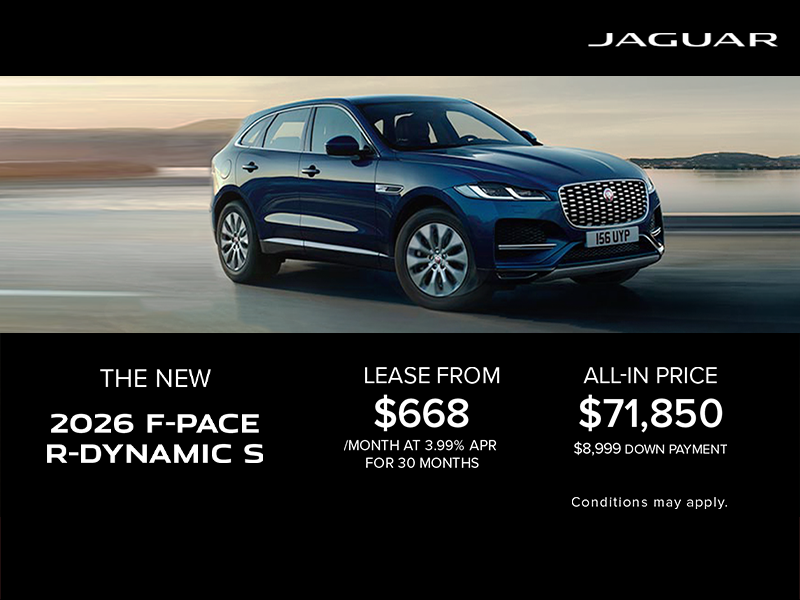 The 2026 Jaguar F-PACE