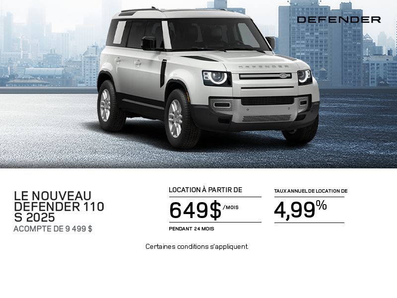 Le Land Rover Defender 110 S 2025