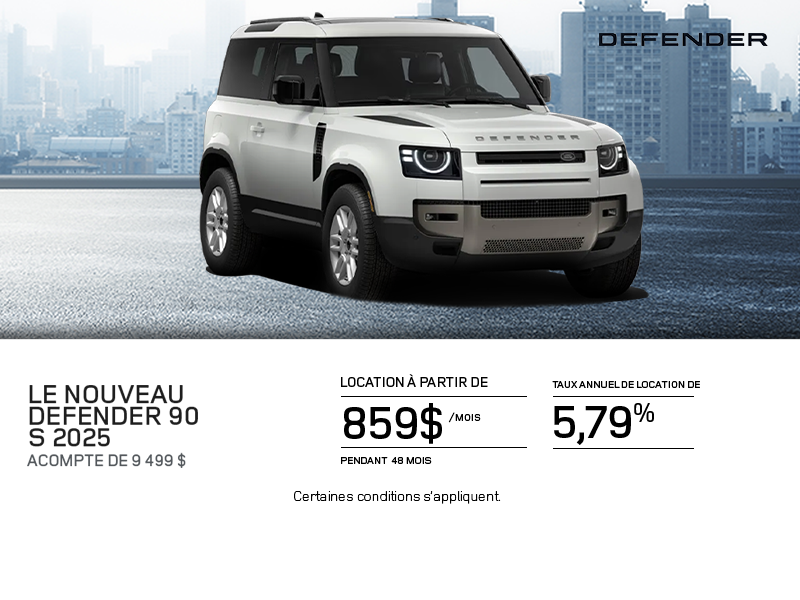 Le Land Rover Defender 90 S 2025