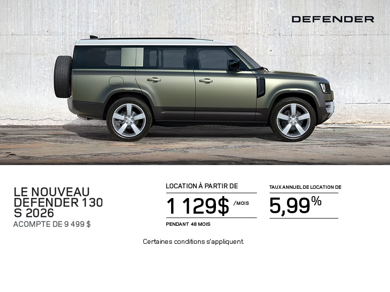 Le Land Rover Defender 130 S 2026