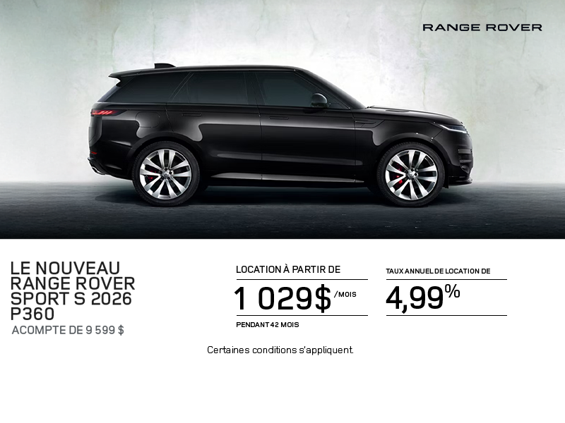 Le Range Rover Sport S 2026