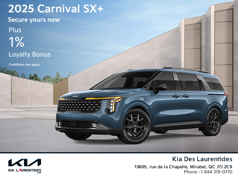 Get the 2025 Kia Carnival!