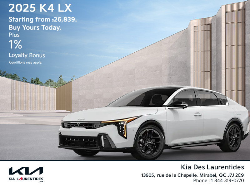 Get the 2025 Kia K4 !