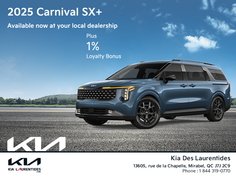 Get the 2025 Kia Carnival!