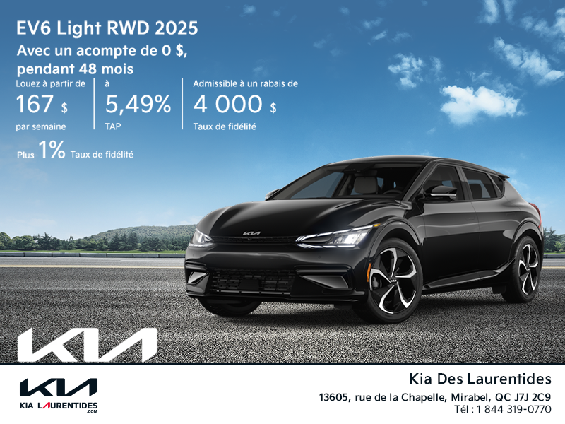 La Kia EV6 2025!