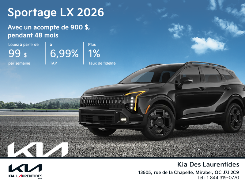 Le Kia Sportage 2026!