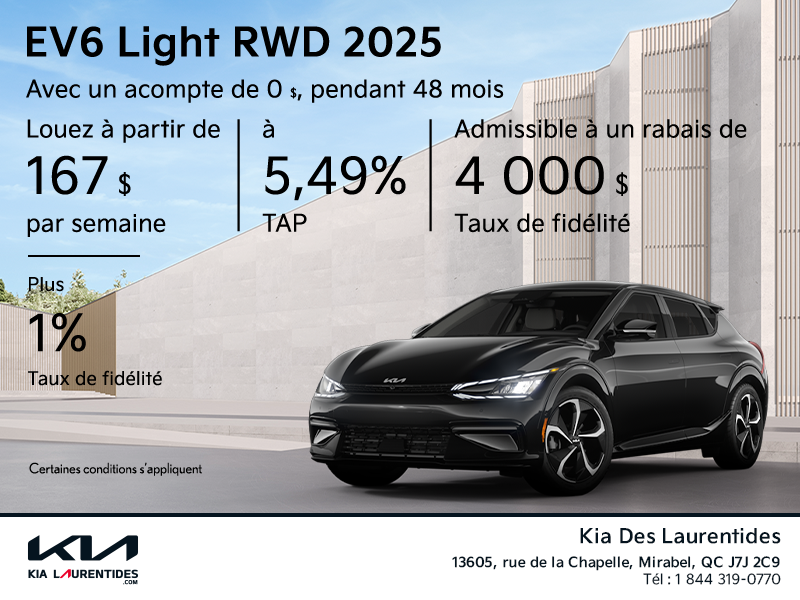 La Kia EV6 2025!