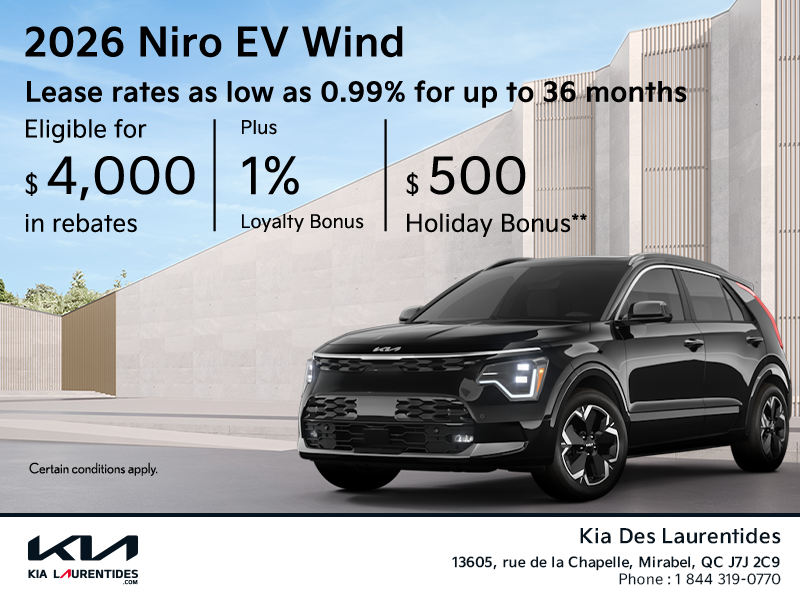 Get the 2026 Kia Niro EV!
