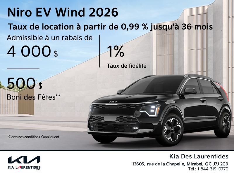 Le Kia Niro EV 2026!