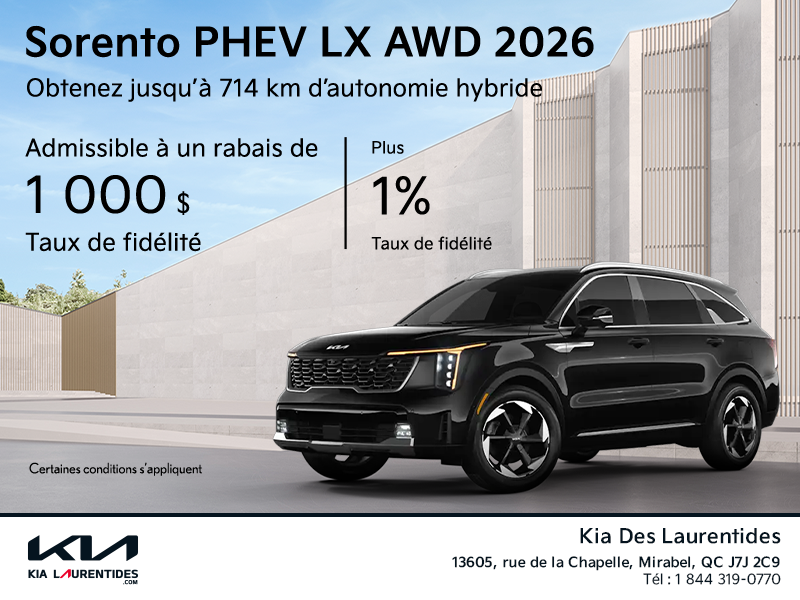 Le Kia Sorento 2026!