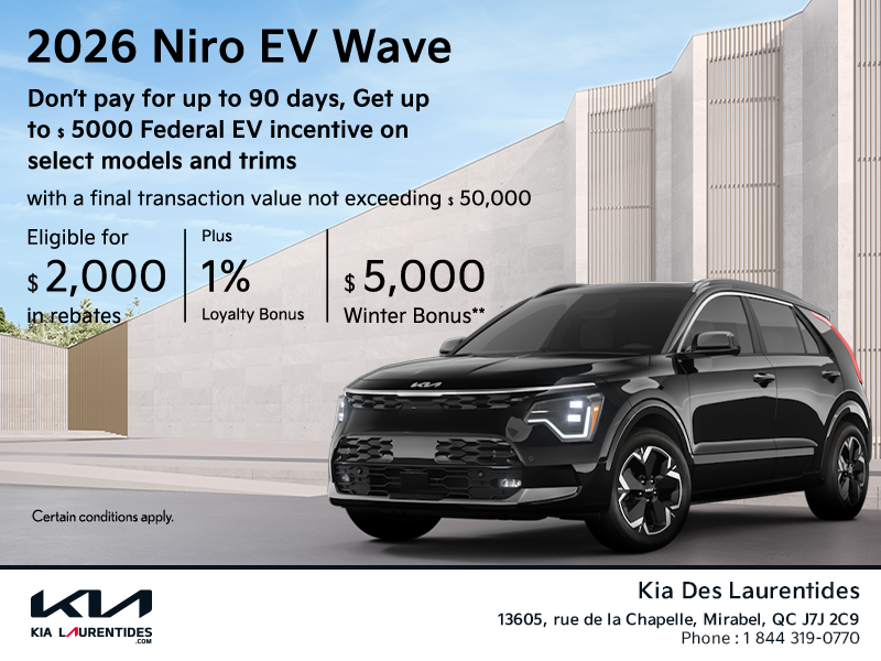 Get the 2026 Kia Niro EV Wave!