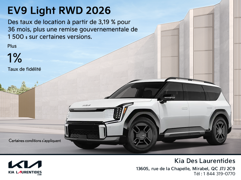 La Kia EV9 2026!