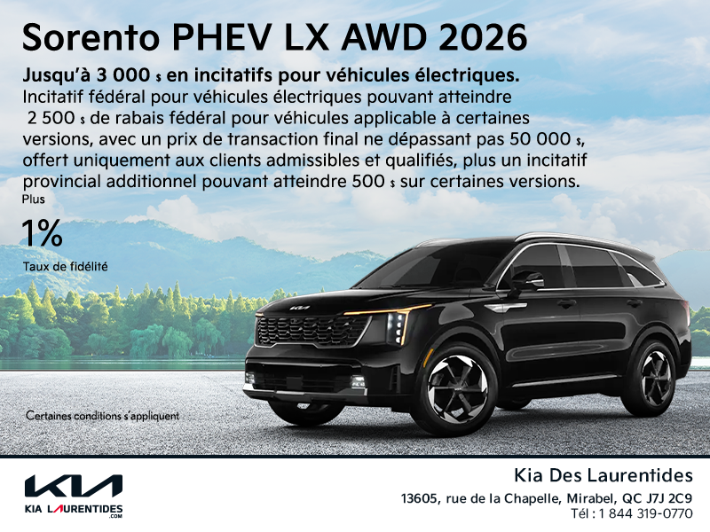 Kia Sorento PHEV 2026 