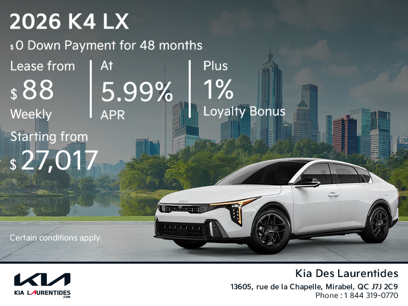2026 Kia K4 LX