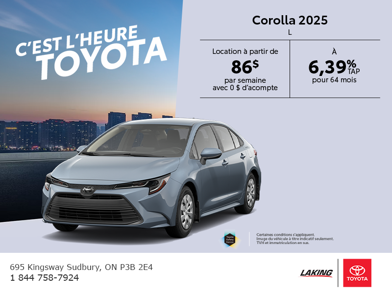 Toyota Corolla 2025